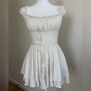 Urban Outfitters Cream Sleeveless Romper